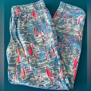 Lilly Pulitzer Terry Cloth Beach Pants S